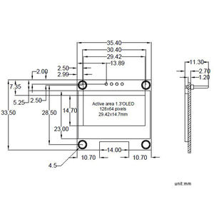 4PIN 1,3 Zoll IIC I2C Seriell 128x64 SSH1106 Digitales OLED-LCD-Display Weiß Blau Modul Für Arduinos 12864 LCD-Bildschirm platine