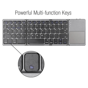 Teclado plegable con panel táctil para ordenador, teclado inalámbrico recargable de 64 teclas, novedad de 2021 - Product Image 5