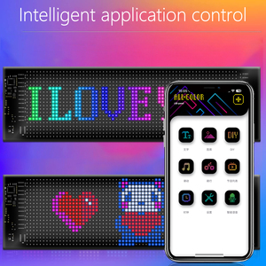 App kontrol esnek programlanabilir araba LED işareti ekran dijital LED matris paneli özelleştirilebilir Led ekran araba Sticker araba için - Product Image 2