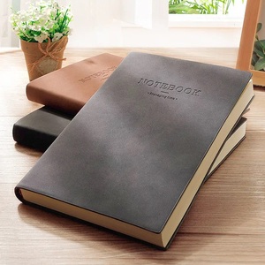 Cuaderno grande A4 de tapa blanda, diario universitario simple con reglas, libro de notas A4 grueso de negocios - Product Image 3