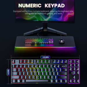 Onikuma-Conjunto Combinado de teclado y ratón para juegos de ordenador, luz LED, USB, retroiluminado, con cable RGB, OEM - Product Image 3