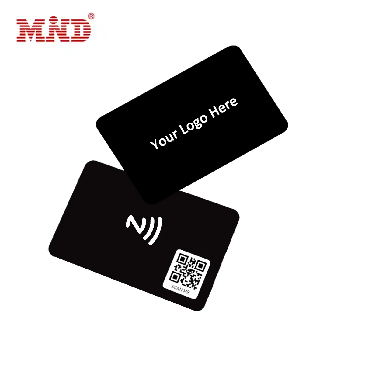 Cartão Nfc de PVC preto fosco para negócios Smart Digital Rfid de mídia social personalizada para impressão 13.56mhz ntag213 ntag215 ntag216