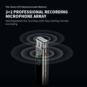 Grabadora de Voz digital, dictáfono de sonido y reproducción de audio con formato MP3 y WAV, dispositivo de grabación activado por audio - Product Image 6