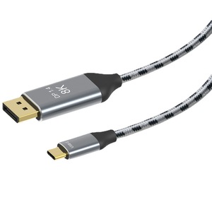 USB 3.1 CからDPケーブルコードタイプCからDisplayPort 1.4 8K 60Hz HDTVアダプターPCラップトップ用