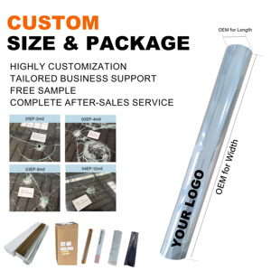 Mimari gizlilik Clearplex cam koruma Anti paramparça cam güvenlik araba pencere camı zırh Suntek 4 Mil. Güvenlik filmi - Product Image 1
