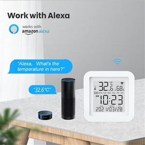 TH06 дистанционное управление через приложение Tuya Smart Home Wifi цифровой датчик температуры и влажности для дома - Product Image 4