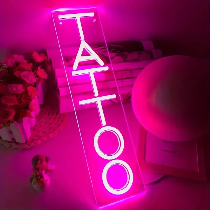 Entrega rápida Dropshipping Decoracion Letras Luz Logo Tatuaje Letrero de neón Luces de neón Envío directo para fiesta