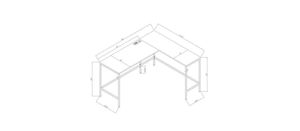 Office Study Desk <strong>Computer</strong> PC Laptop <strong>Table</strong> Workstation <strong>Computer</strong> <strong>Table</strong> for Home Office - Product Image 4