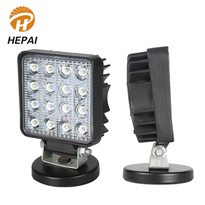 Simple Design Angel Eye Waterproof Driving Car Accessories square Machine Ip68 48w <strong>Led</strong> Work Light Universal Working Headlights - Product Image 1