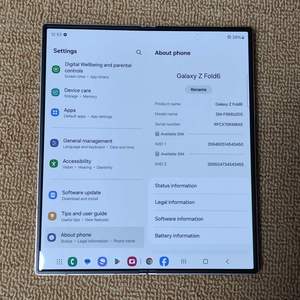 SAM Galaxy Z Fold 6 AI Smartphone 7.6&quot; 4400mAh Snapdragon 8 Gen <strong>3</strong> AI Photo Edits Large Screen <strong>Unlock</strong> 99% New Android Phone