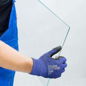 18G Ultra hafif kesim dayanıklı PU kaplı uyumlu iş eldivenleri kesim seviyesi A3 A3 C dokunmatik ekran iyi kavrama kolu cam keskin Metal - Product Image 2