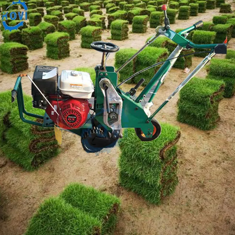 Hand lawn roller turf cutting machine grass sod cutter