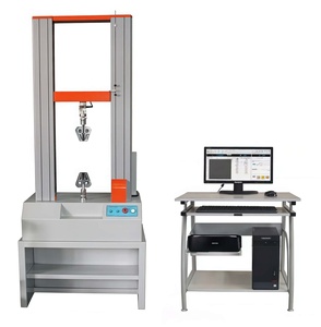 Machine d'essai universelle de traction à double colonne 220V pour l'essai de résistance à la traction en alliage d'aluminium de film plastique - Product Image 1
