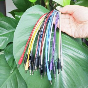 ניילון קלוע צבא ירוק Eurorack סינטיסייזר מודולרי 35 mm שקע מונו תיקון כבל