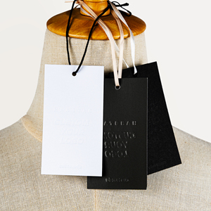 Etiqueta colgante personalizada para cuerda, etiqueta de ropa, cuerda tejida, bucle de ropa, etiquetas colgantes grandes - Product Image 3
