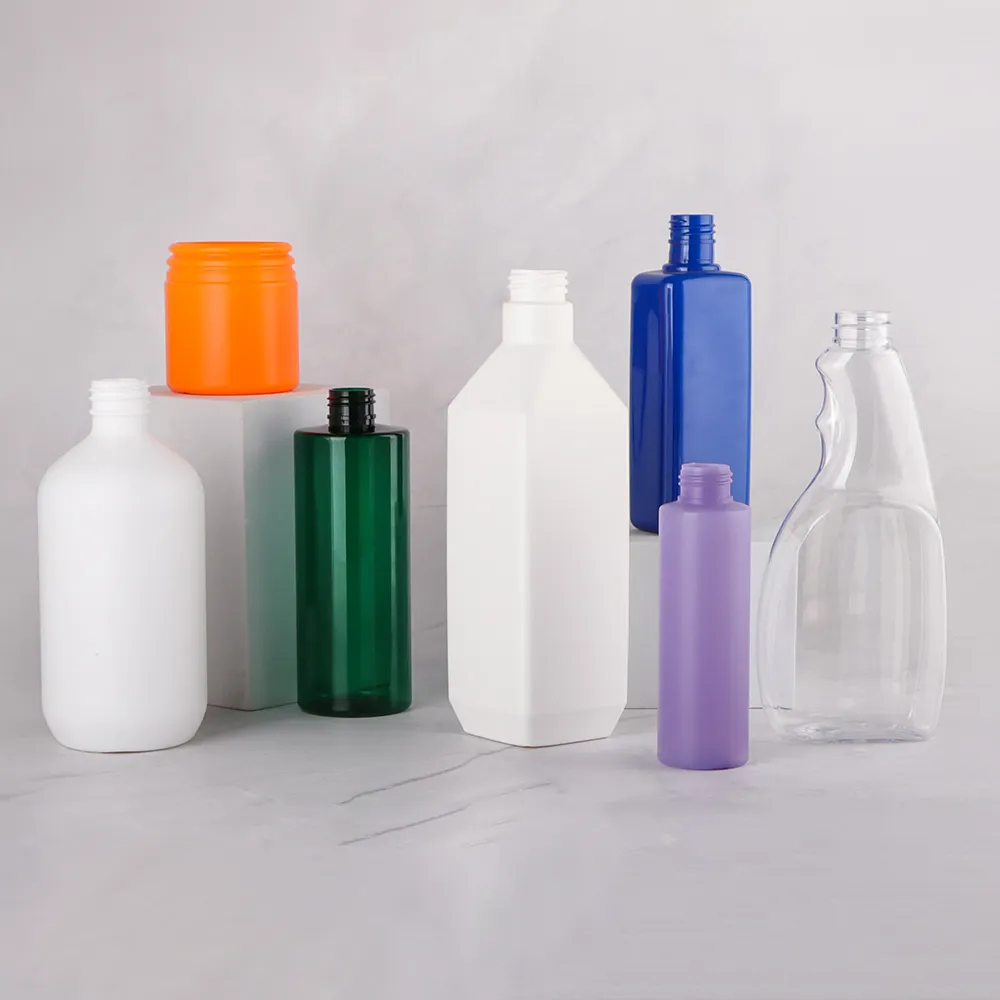 Botellas de plástico vacías HDPE personalizadas, 5mL a 1000mL, 250mL, 500mL, 1L