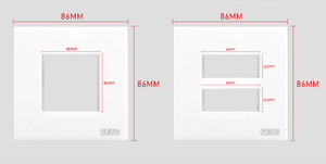 2.0 USB พอร์ตเดียว86x86มม. สีขาวสวิตช์รับส่งข้อมูลช่องเสียบแผงติดผนัง - Product Image 5