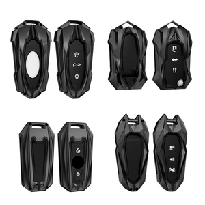 Araba logosu yeni Metal deri anahtar kutusu kapak Fob Fit için Audi A4 A6 A5 A6 A7 A8 Q5 Q7 <span class=keywords><strong>S4</strong></span> S5 S6 koruyucu kabuk oto aksesuarları