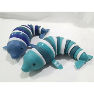 Tik Tok ทากทะเล wrigly Fidget Slug หอยทากของเล่นประสาทสัมผัสฉลามปลาโลมาเฟอร์ประทับตราเด็กป๊อปอลิ่ง3D สายรุ้งของเล่น - Product Image 2