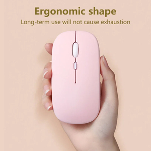 Durable BT Mouse Inalámbrico Mini Teclado de oficina Diestro Ergonómico Diseño silencioso USB LED Color seleccionable para múltiples dispositivos - Product Image 4