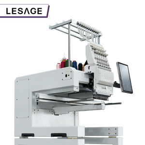 Lesage programable 1 cabeza computadora ropa plana 15 agujas 3D patrón gorra sombrero máquina de bordado para la venta - Product Image 3