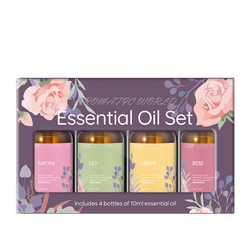 Black + essential oil 4 bottles