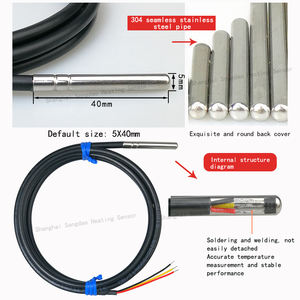 Capteur de température numérique DS18B20 avec étanchéité au rouleau, étanche et résistant à l'huile, câble RVVP de haute qualité - Product Image 2