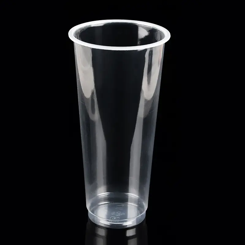 Одноразовая пластиковая чашка для чая с пузырьками, чашка для кофе, пластиковая чашка с крышками, чашка для молока, льда, 500 мл, 700 мл, 360 мл, настенные чашки