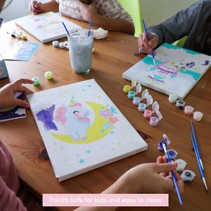 Paint by Numbers Kit for <strong>Kids</strong> Unicorns Pack 3 Canvas Framed Unicorn Gifts <strong>Art</strong> and Crafts <strong>Kids</strong> Pre Drawn Canvas Painting for <strong>Kids</strong> - Product Image 5