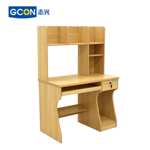 Wooden <strong>Computer</strong> Desk with Bookshelf Furniture Study Table for Home and Office - Product Image 1