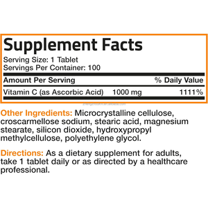 OEM Vente en gros Compléments alimentaires Haute puissance Acide ascorbique pur Comprimés végétariens de vitamine <span class=keywords><strong>C</strong></span> 1000mg pour le soutien immunitaire - Product Image 2