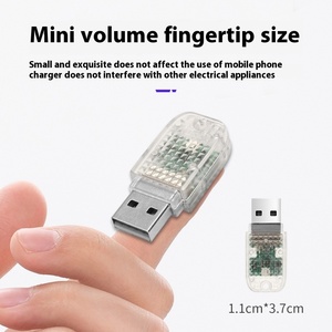 ไฟสร้างบรรยากาศแบบ USB 6V ไฟกลางคืน LED ระบบสัมผัสที่มีสีสันพร้อมระบบควบคุมเสียงจังหวะดนตรีสำหรับรถยนต์ - Product Image 4