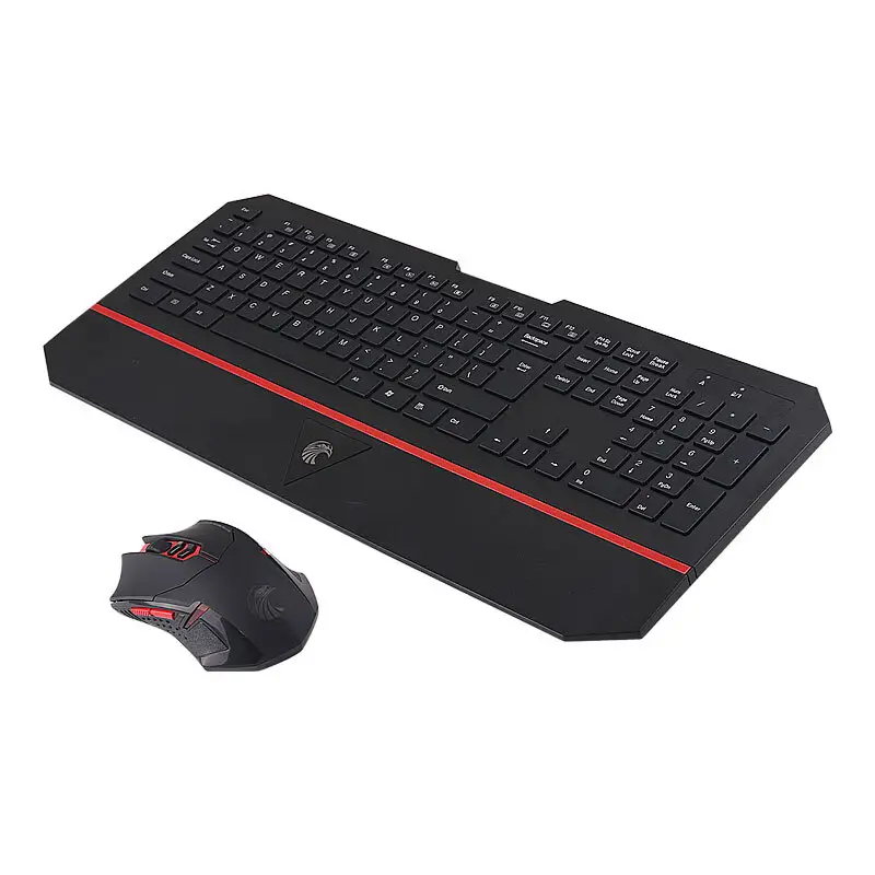 EYOOSO-Conjunto de teclado y ratón E780 para ordenador de oficina, conjunto de teclado inalámbrico para videojuegos