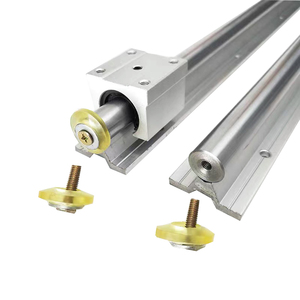 Riel de guía lineal para diseño de carril lineal cnc, material de aleación de aluminio, soporte de eje redondo SBR25, bajo precio - Product Image 3