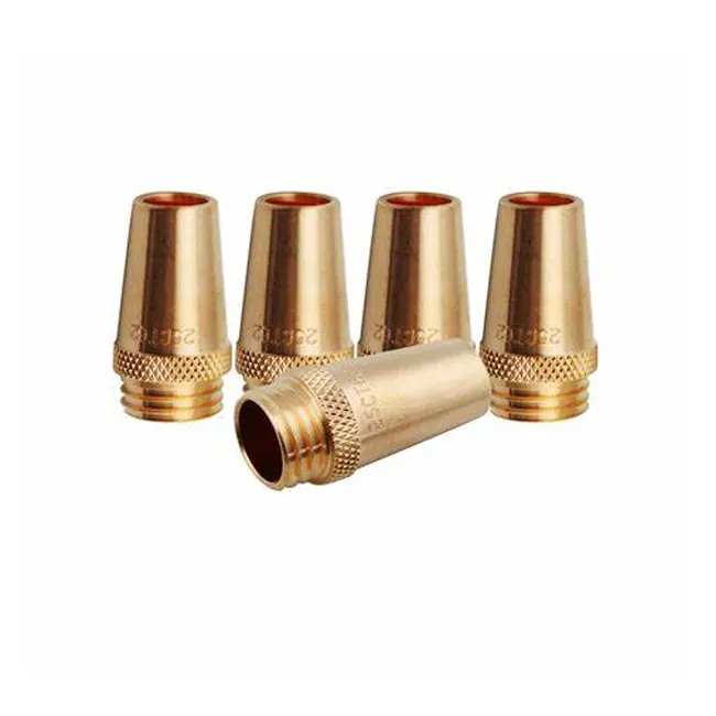 Boquilla de Gas LincoIn Tweco MIG soplete de soldadura repuestos boquillas de cobre forma cilíndrica Boquilla DE PROTECCIÓN DE Gas 24A-75