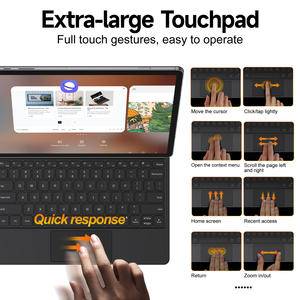 Tastiera retroilluminata RGB di alta qualità per Samsung Tab S7 + S7Fe S8 + S9 + S9Fe S10 +-Scratch a prova di olio nuovo prodotto di controllo - Product Image 6
