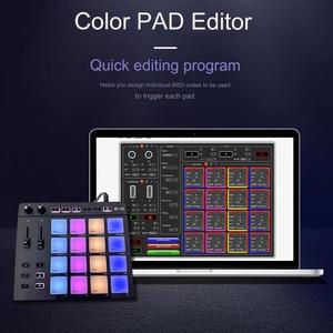 Индивидуальный логотип MIDI Контроллер электронная музыка куб MIDI Pad портативный DJ Music RGB Ranger контроллер клавиатуры