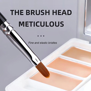 Büyük depolama 2 In 1 çift işlevsellik kozmetik aracı rahat cilt dostu acemi dostu makyaj fırçası Lady için - Product Image 4