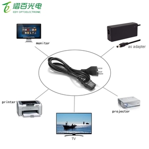 สายไฟสวิส1.5ม. 3ม.,สายไฟ IEC C13สำหรับต่อ PC เครื่องพิมพ์จอคอมพิวเตอร์โปรเจคเตอร์ LG TV วิทยุ50ชิ้น