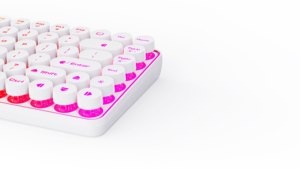 Teclado USB portátil con cable para tableta, ordenador, PC, teclado para juegos, Teclado mecánico arcoíris, 84 teclas