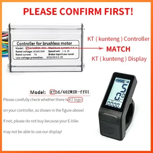 Bisiklet ekran KT LCD4 Ebike paneli akıllı kontrol küçük - Product Image 6