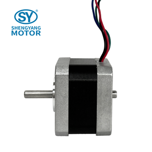 Motore <span class=keywords><strong>Stepper</strong></span> a doppio albero Nema 17 bipolare 280mNm 0.4A 4 fili 42x42x34mm - Product Image 1