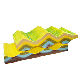 Modelos de enseñanza de escuela primaria Estructura de pliegue y modelo de relieve para la enseñanza de Geografía de escuela secundaria modelo de nivel básico