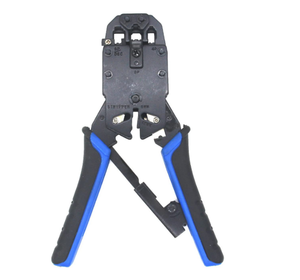Профессиональный 4P/6P/8P RJ-45 RJ-12 RJ-11 модульная обжимной инструмент сети телекоммуникационный кабель обжимные клещи Ratchet щипцы - Product Image 1