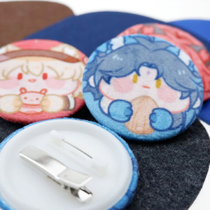 Bán buôn biểu tượng tùy chỉnh sang trọng tinplate nút Huy hiệu pin thủ công kim loại khuyến mại Anime thăng hoa in offset giá rẻ Squishy - Product Image 5