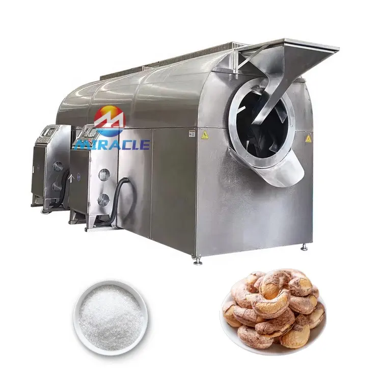Kommerzielle Rotations-Trommel-Röstmaschine Kaffeebohnen-Röstbirnen-Röstproduktionslinie