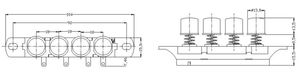 Interruttore per ventilatore elettrico 4 tasti 3 velocità interruttore per tastiera a pulsante - Product Image 3