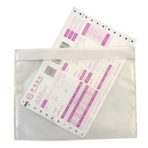 A5尺寸防水自粘文件封口刚性运输标签发票封口单装箱袋信封 - Product Image 1