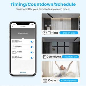 1 Gang Tuya Zigbee3.0スマートホームワイヤレスミニカーテンスイッチリレーモジュール (ローラーブラインドシャッターカーテンモーター用) - Product Image 5