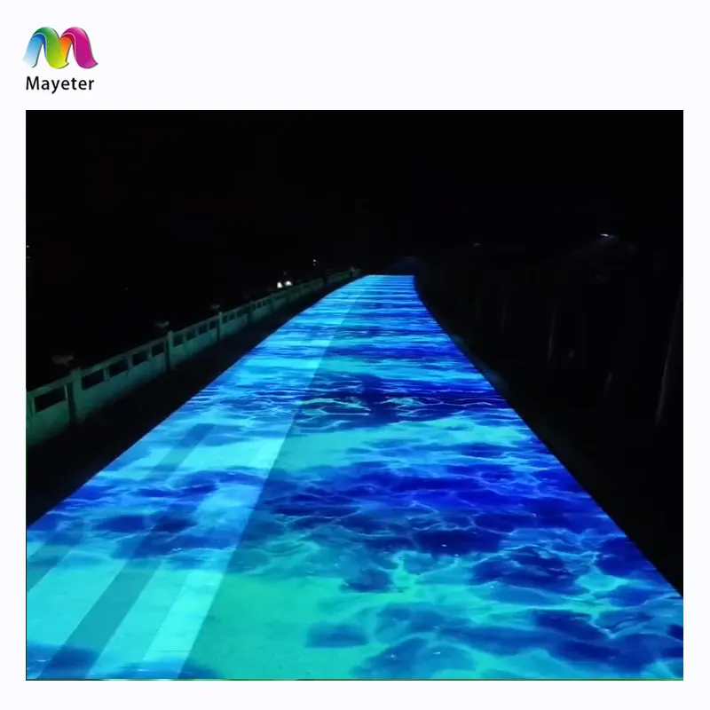 Projection laser de plancher interactive immersive de grand écran pour l'exposition